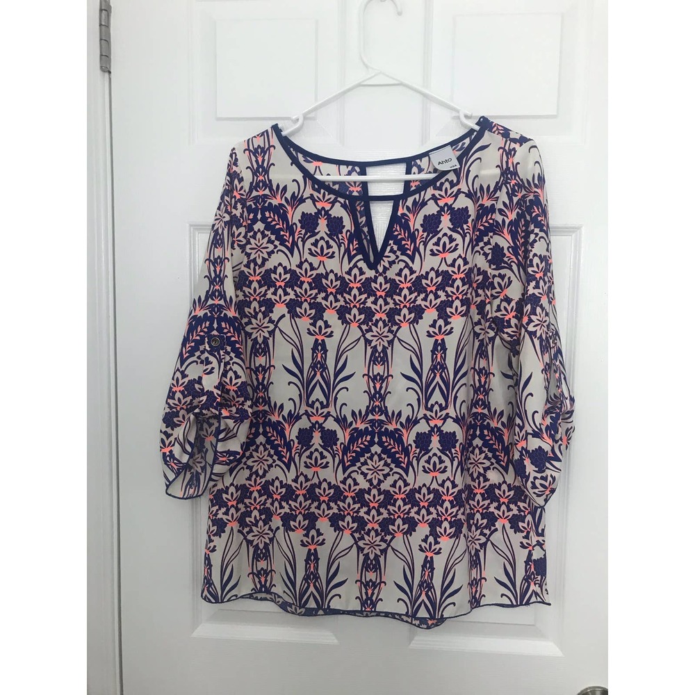 Ahto Women Tunic Size Medium 3/4 Sleeves